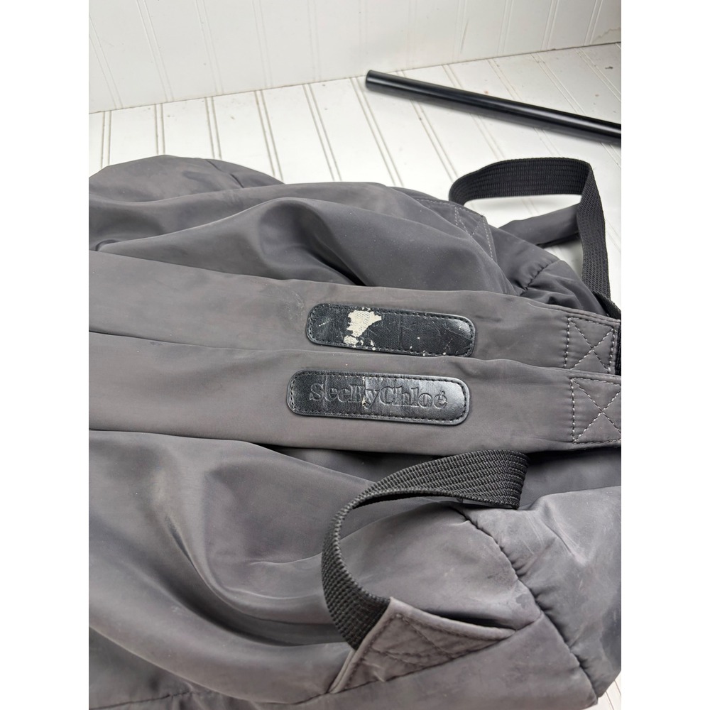 See By Chloe Vintage Y2K Joy Rider Black Nylon Recycled Backpack Unisex - Picture 5 of 11